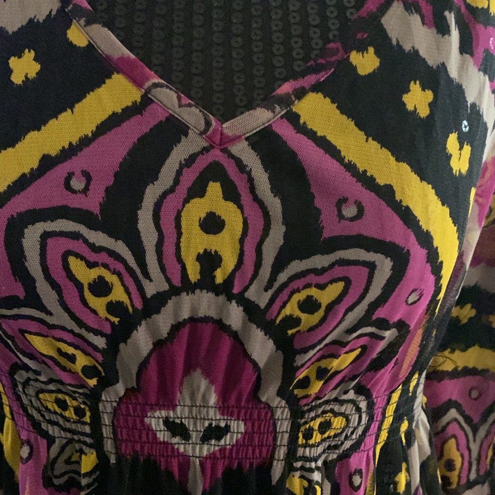 INC Printed Mesh Tunic Top - Picture 4 of 6